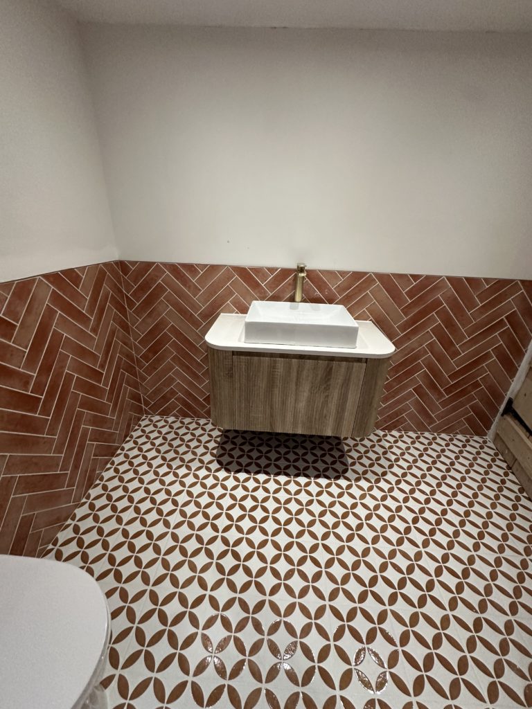 Bathroom installation with vanity unit and shower in Norwich