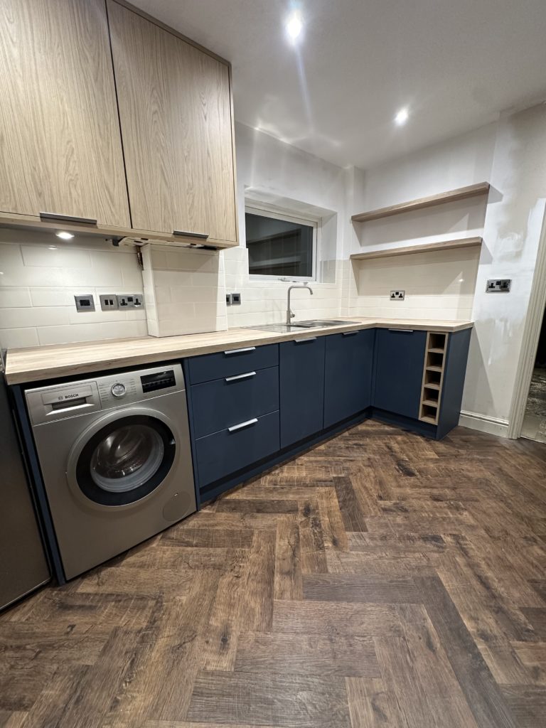 Modern fitted kitchen installation in Norwich by JC Kitchens & Bathrooms